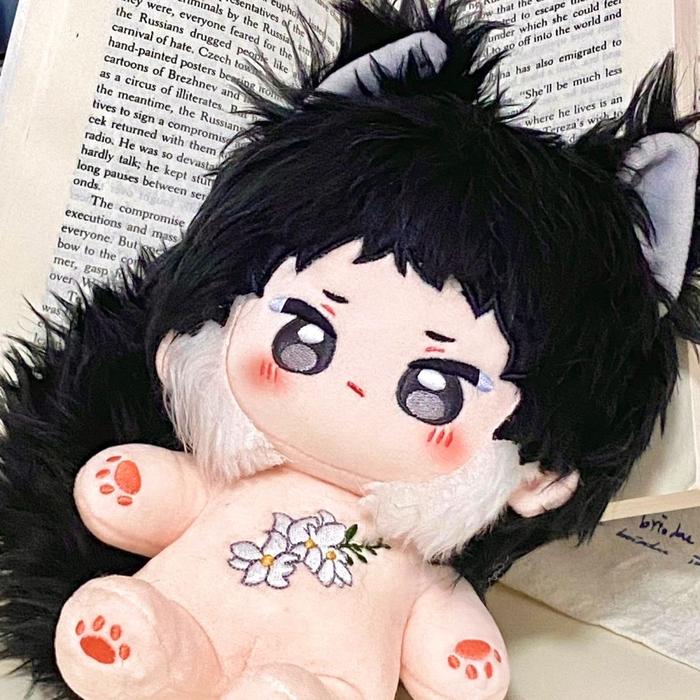 Anime Bungo Stray Dogs Ryunosuke Akutagawa Cosplay 20CM Soft Plush