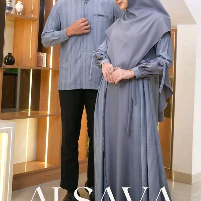 Alsava Sarimbit Series Muslim Gamis Pasangan