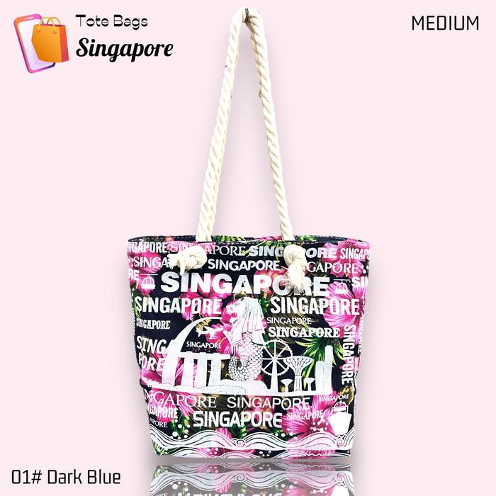Tas Kanvas / Tas Tote Singapore / Oleh-oleh Singapore / Souvenir Singapore