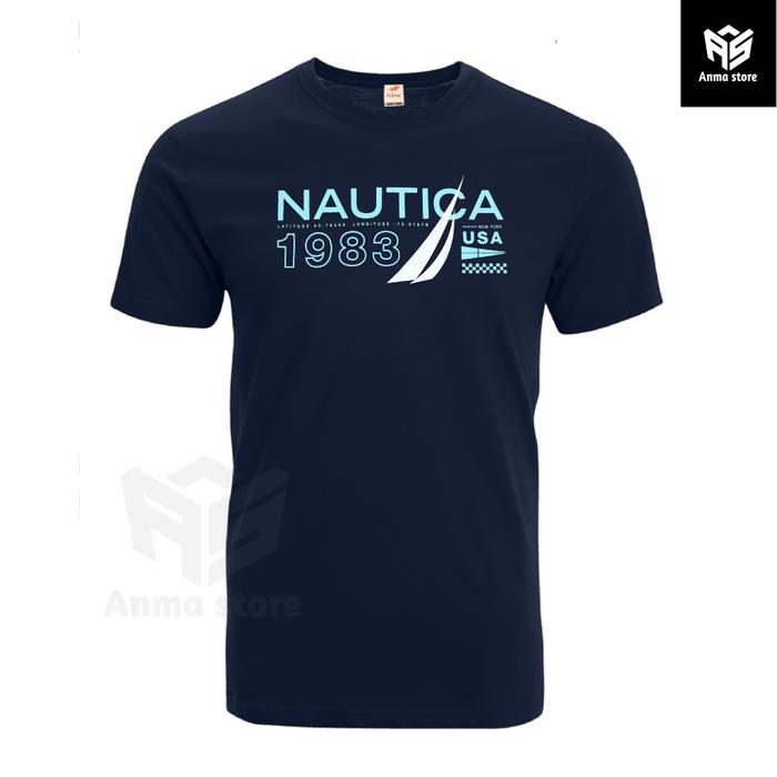 Kaos Tshirt Nautica 1983 Katun S-4XL Beragam Warna