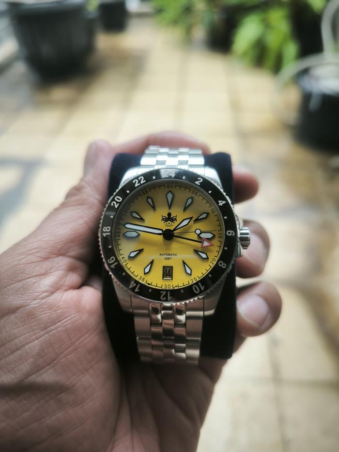 Jam Tangan Phoibos Voyager GMT 39mm Automatic Limited Edition – Preloved Original Mulus