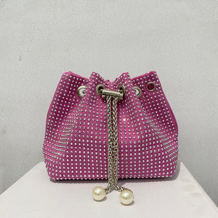 974 TAS WANITA SLINGBAG SERUT PESTA FASHION  MOTIF Manik BLINk Bling mini selempang
