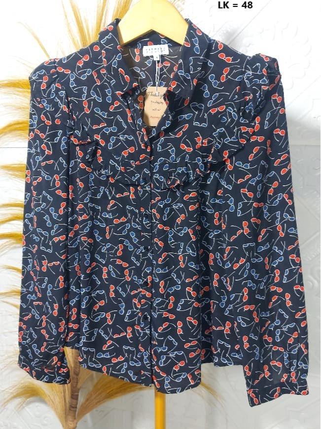 BLUS KEMEJA RUFFLE BY CLAUDIE PIERLOT