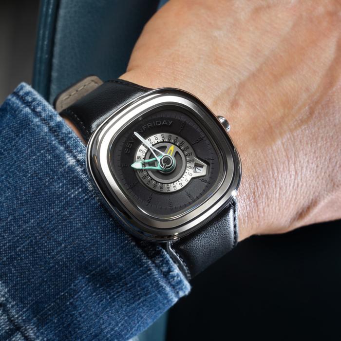 SEVENFRIDAY PG1/01 Official Jam Tangan Silver GMT Automatic