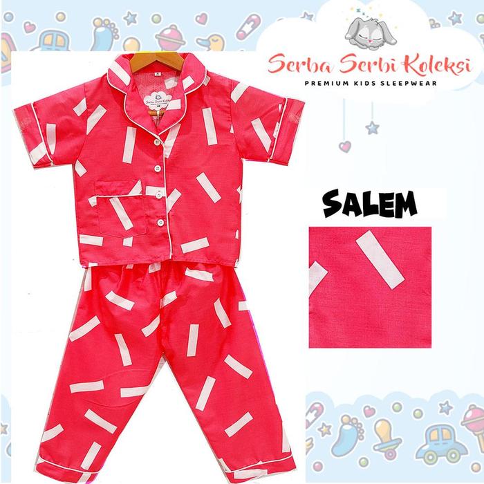 PIYAMA ANAK / BAJU TIDUR ANAK KATUN PREMIUM - A4 - u, S