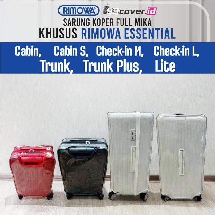 Sarung Koper Full Mika Cover Pelindung Bahan Mika Khusus Untuk Rimowa Essential Cabin, Check-In, Tru