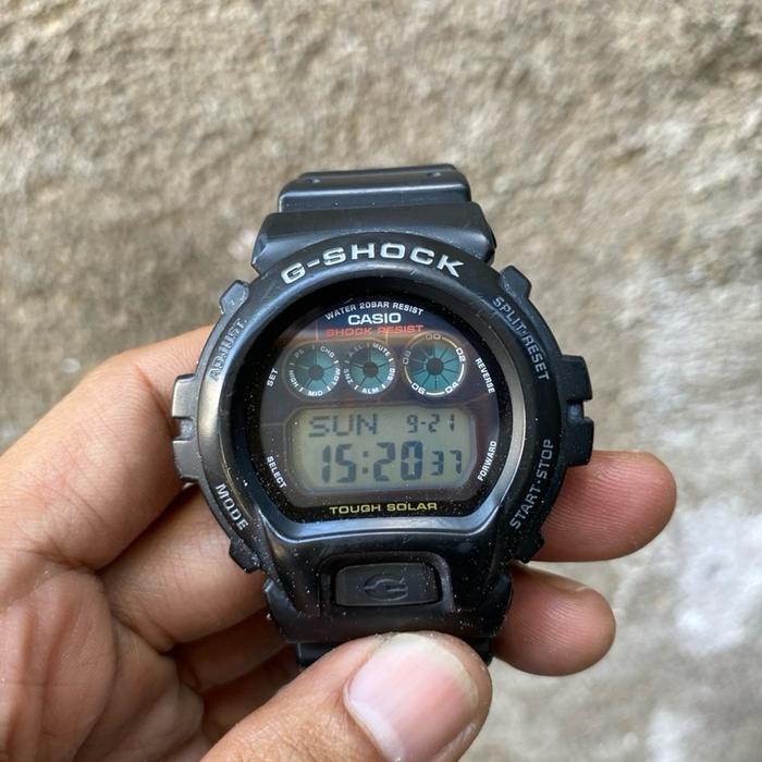 Casio Jam Tangan G-Shock G-6900 Tough Solar Tahan Air 20 BAR & Tahan Guncangan Mode Start Stop dan S