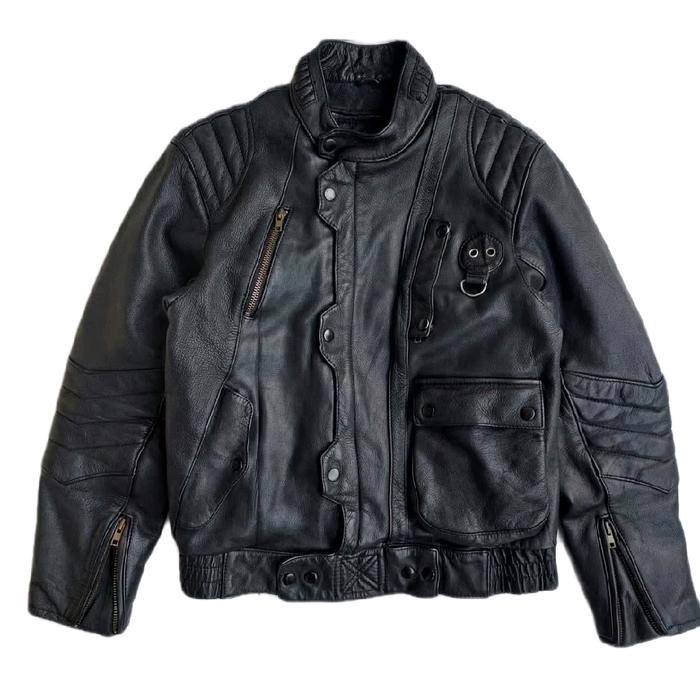 KADOYA JAPAN Jaket Kulit Vintage Biker Leather Jacket Classic Retro