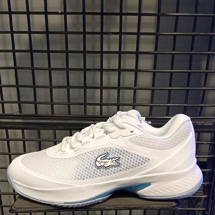 Sepatu Tennis Wanita Lacoste Tech Point White Light Blue ORIGINAL100%