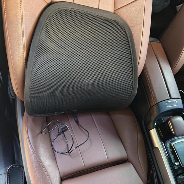 Cooling Backrest Lumbar Support Pillow With Cooling Fan Breathable