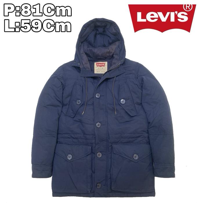 J168 Jaket Parka Bulang Outdoor Casual Levis Levi Strauss  Bulu Angsa Winter Tebal Musim Dingin Hiki