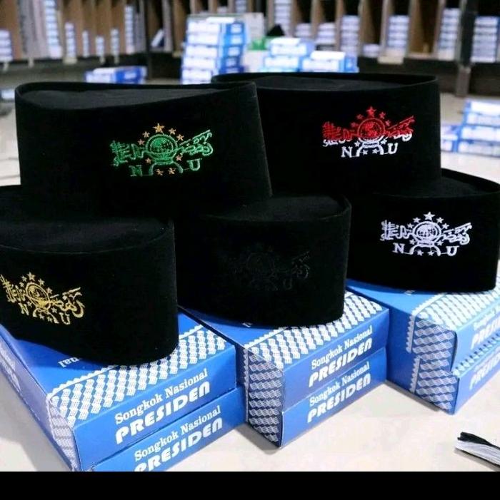 Peci songkok NU anak anak laki laki original bahan bludru peci NU hitam non ac Kopiyah NU hijau NU k
