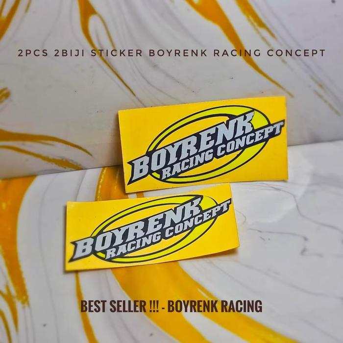 STICKER STICKER BOYRENK//GELANG BOYRENK // GANTUNGAN KUNCI 2D MERCHANDISE BOYRENK RACING CONCEPT