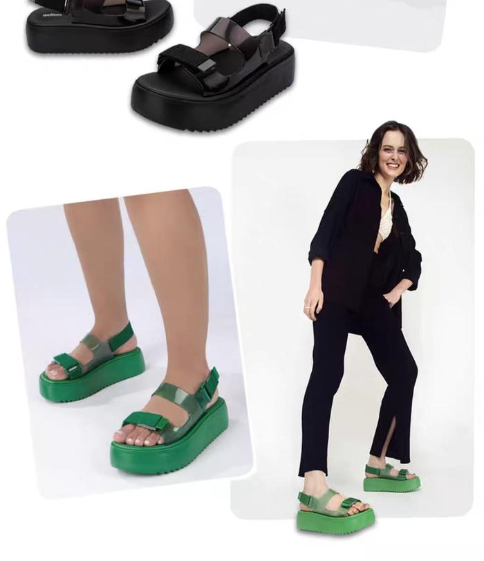MELISSA BRAVE PAPETE  ( SIZE 36 - 39 ) sandal PLATFORM CEWEK