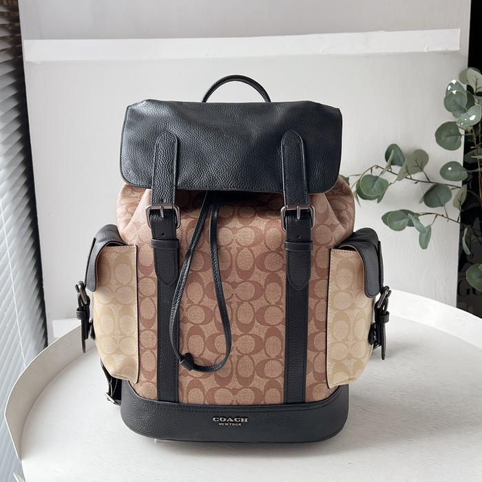 COACH Men's Hudson Large Backpack in Signature Jacquard