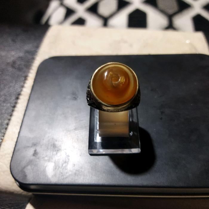 batu akik antik sakral dual pamor combong sumur bandung ring 9