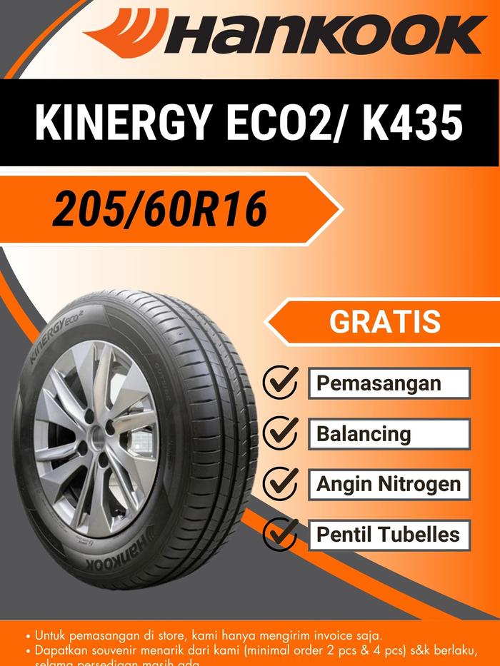 Ban mobil (PASANG DITOKO) Hankook 205/60R16 Kinergy Eco 2, 205-60-16, 2056016, 205/60/16, 205 60 16