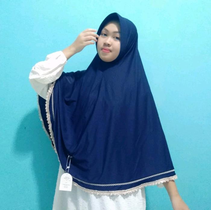 hijab renda jumbo /bergo instan renda jumbo