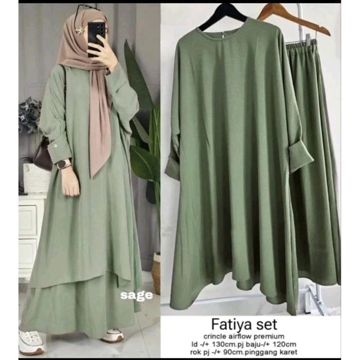 Tunik Set Rok Gamis Leslar Kekinian Terhits