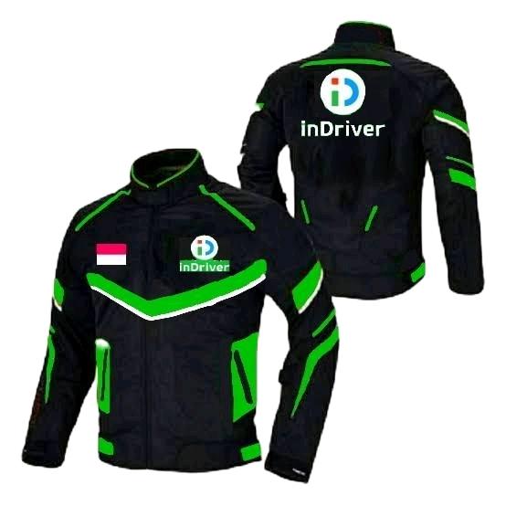 Jaket Grosirindo Jaket Indriver Cowo Cewe Bahan Taslan Lapisan Kaos Haiget Logo Bordir Komputer Saku