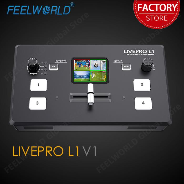 FEELWORLD LIVEPROL1V1 4xHDMI Inputs Multi Format Video Mixer Switcher