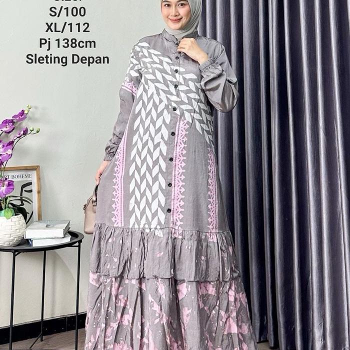 GAMIS SUTRA SILK PREMIUM ORY muslim dress wanita muslim