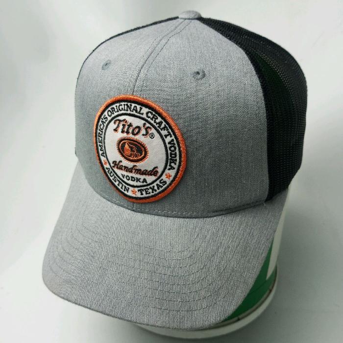Topi Tito’s Patch Handmade Vodka Cap The Classic Yupoong - Trucker Jaring Minuman