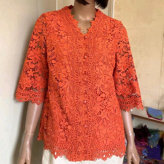 CZ PREMIUM 6934 Brukat atasan Wanita Dewasa Premium BKK Tebal Mewah Nyaman