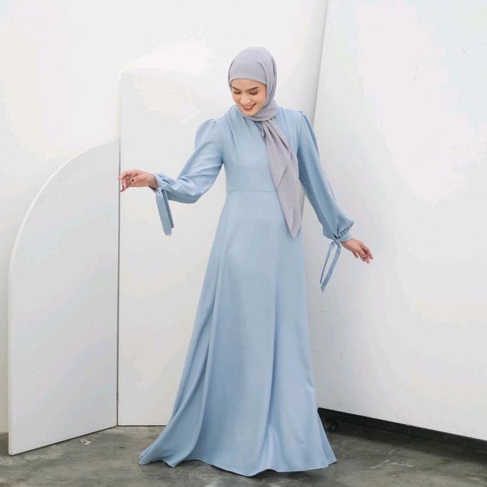 Dres Satin Slik Premium/Karen Gamis Raya 2026/Dres Bridesmaid Wanita/Korea Style