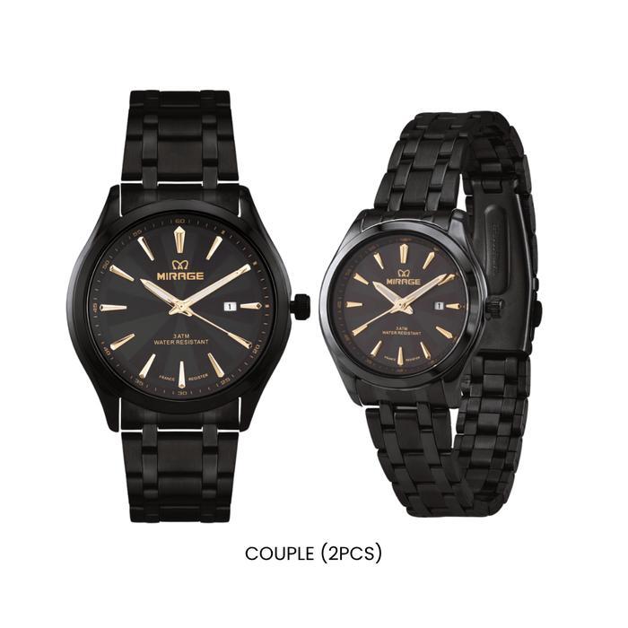 Mirage Watch - Jam Tangan Wanita Hitam Trendy Casual Anti Karat 8754 / 8893