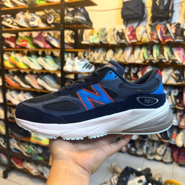 Sepatu Sneakers NB990V6 Madison S.N Black Navy High Quality Grade A Size 41.42&43