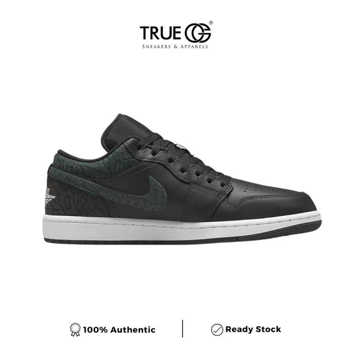Air Jordan 1 Low Black Elephant