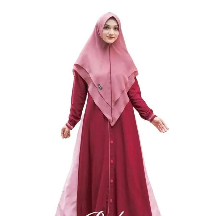 Batari Reborn Mom Dress Only by assyifa, warna  Dahlia Bahan Lady Zara Busui & Wudhu Friendly Size S