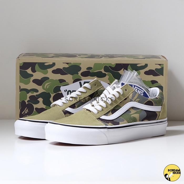 Vans Old Skool 36 DX ABC Green Camo X BAPE