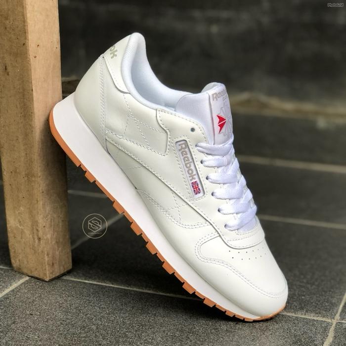 Reebok Classic Cl Leather White Black Grey Gum Original