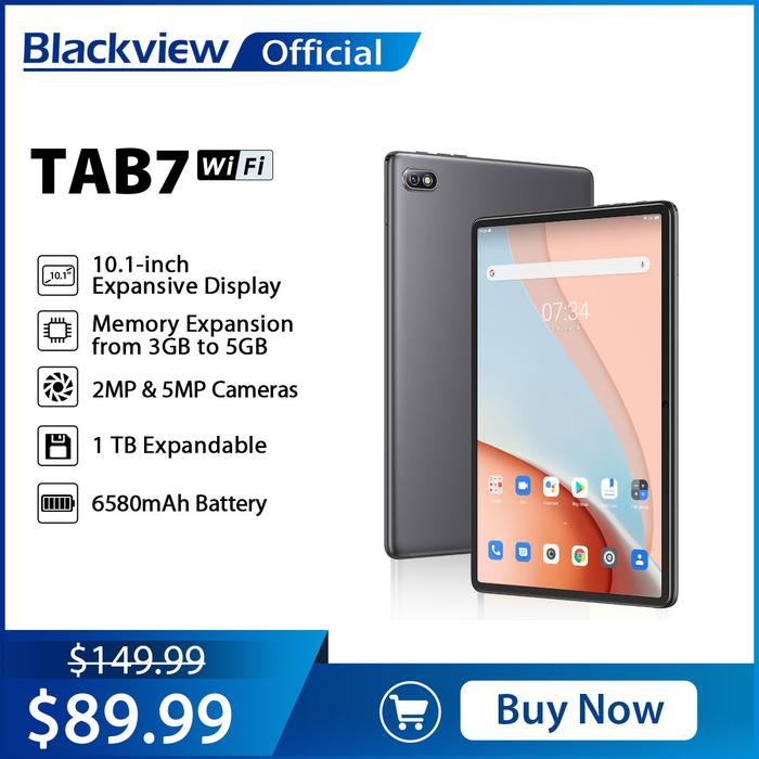 Blackview Tab 7 WIFI Android 12 Table PC 10.1'' HD Display 3GB 64GB