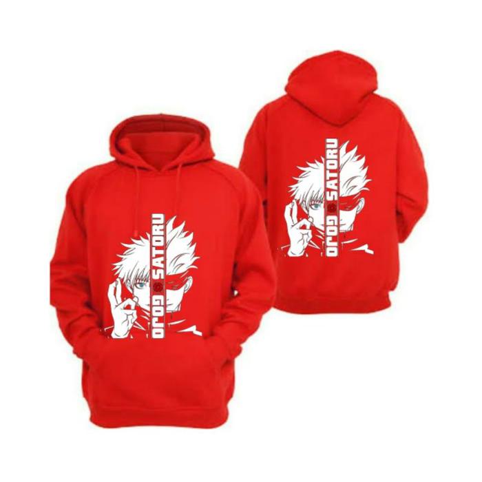 JAKET HOODIE SWEATER ANIME JEPANG JUJUTSU KAISEN GOJO SATORU-SWEATER PRIA-SWEATER ANIME WANITA-ATASA