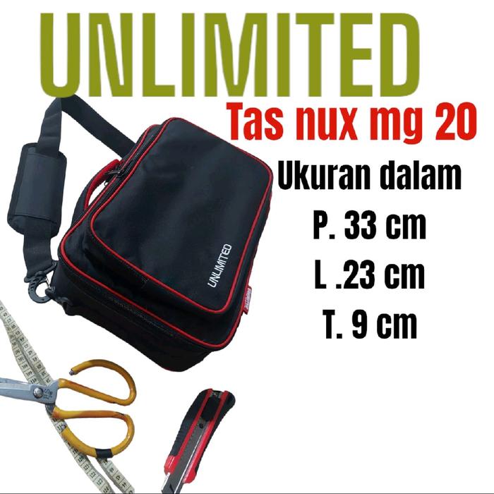tas nux mg20 ukuran p33 x L23 x T9