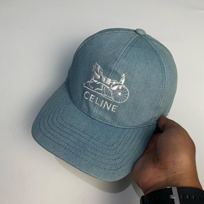 TOPI CELINE PARIS FULL TAG CAPS (matrial denim)