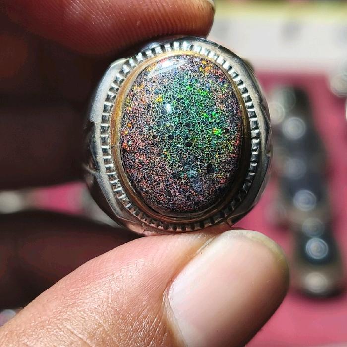 Andamoka opal kantoran  jaminan natural 100%