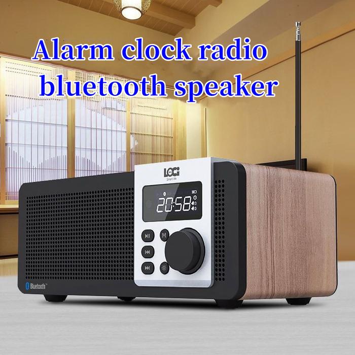 Wooden Wireless Bluetooth Speaker USB And TF Card Play/Alarm