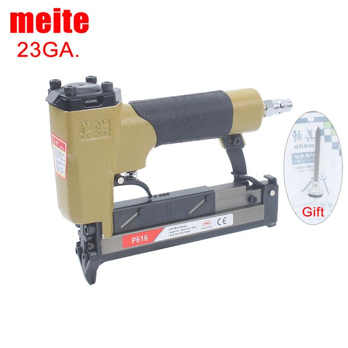 Meite 23GA. P616 Pneumatic Nail Gun Air Stapler Gun Nailer Alat 6-16MM