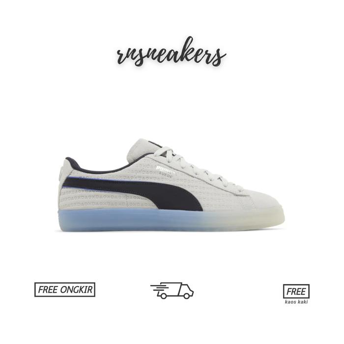 puma Playstation x Puma Suede Glacial Grey Navy