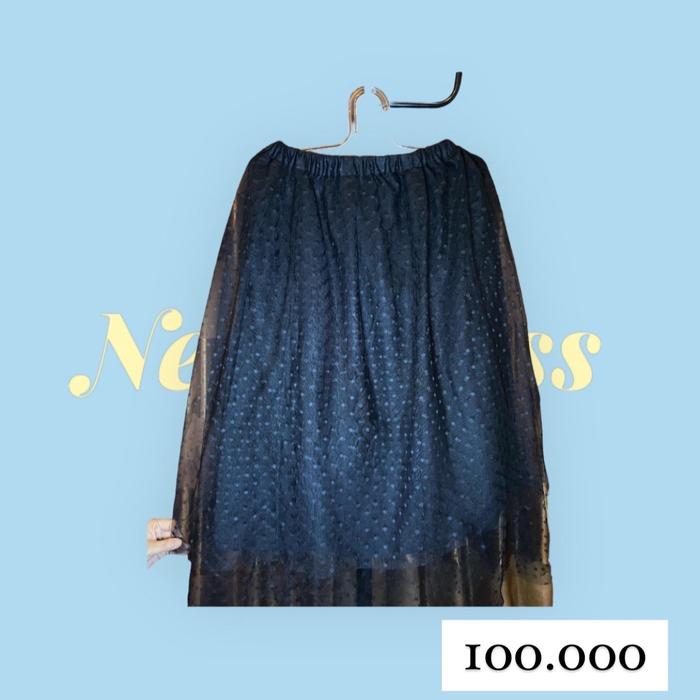 Rok tutu bahan brukat tipis