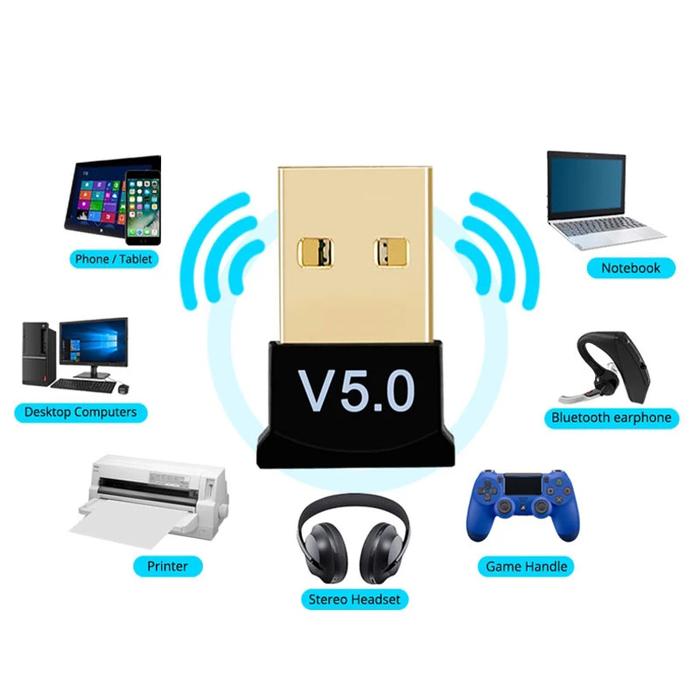 Bluetooth 5.0 Receiver USB Wireless Bluetooth Adapter Dongle Transmitter for PC Computer Laptop Earp