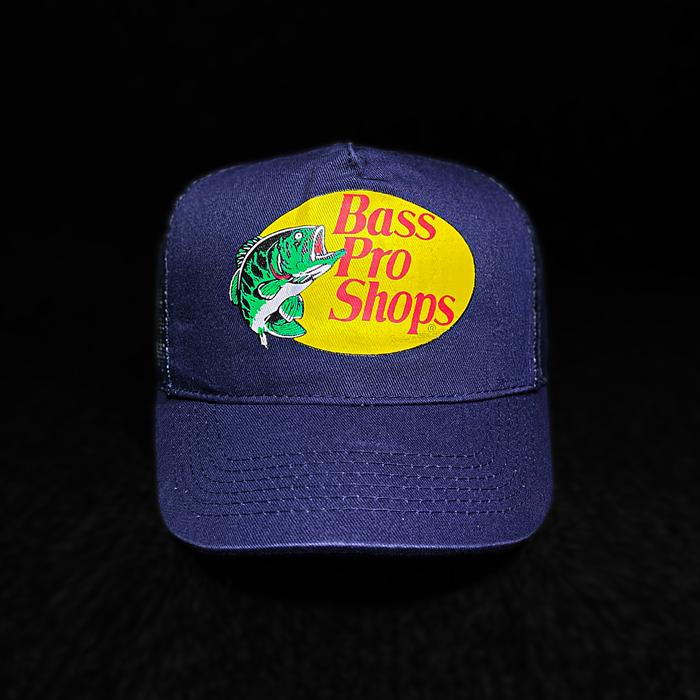 TOPI VINTAGE BASS PRO SHOPS SABLON NAVY SECOND