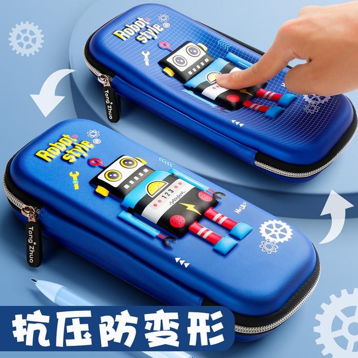 WWH14B Tempat Pensil EVA Pen Pulpen Sekolah DELUXE School Pencil Bag Box TKM