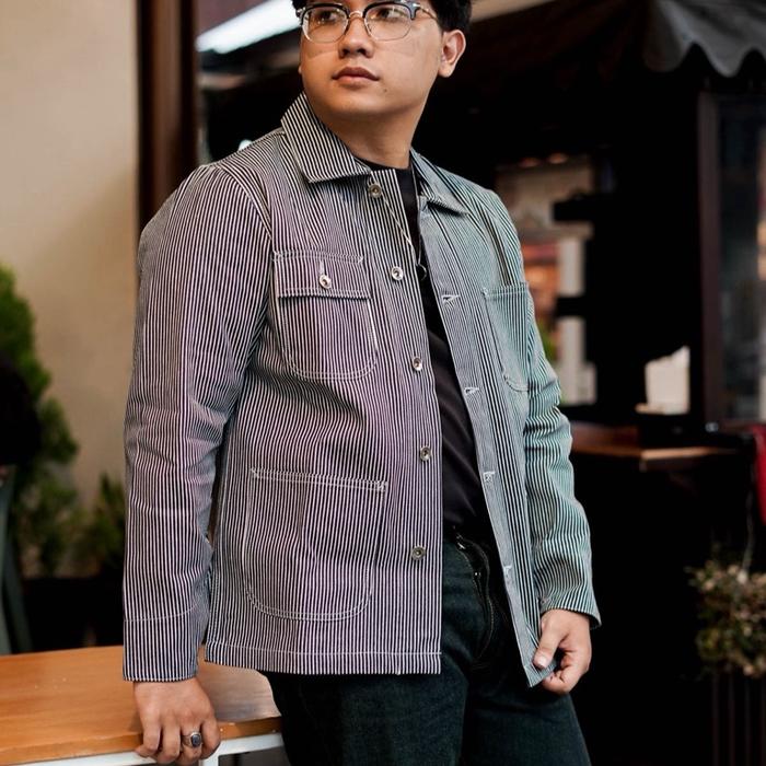 Ecstatic Supply - Chore Jacket Pria - Hickory Work Chore Jacket