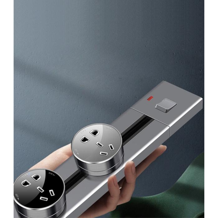 Stop Kontak Canggih Track Socket Stop Kontak Model Rel Tanam Tembok 40-120 cm