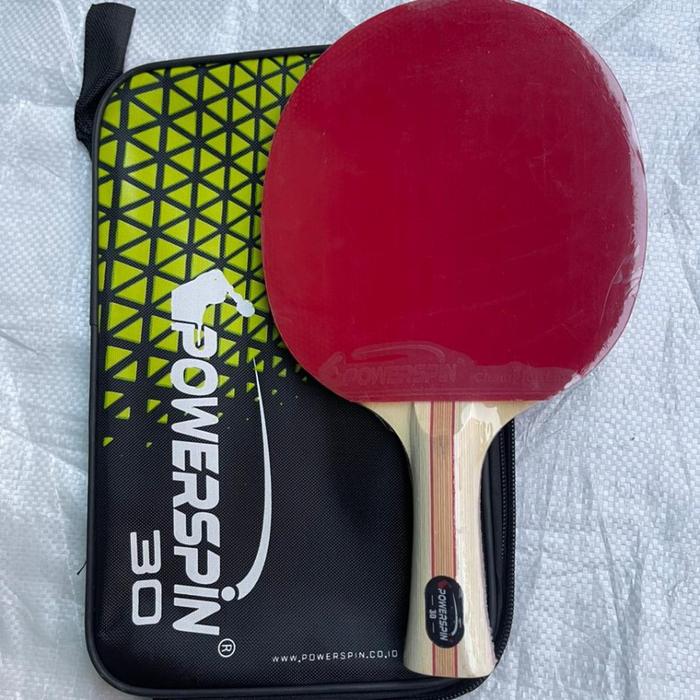 Bat bet Tenis meja pingpong Powerspin 30 Bonus Tas Full cover Original